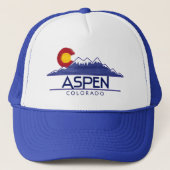 Aspen Colorado wood mountains hat キャップ (正面)