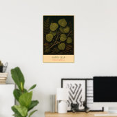 Aspen Leaf – Vintage Botanical Illustration ポスター (ホームオフィス)