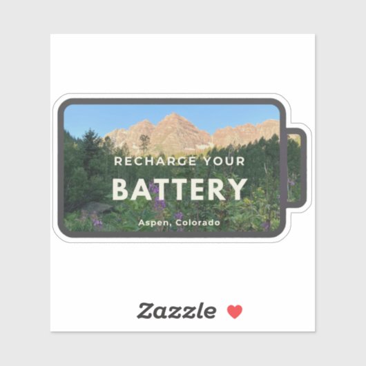 Aspen Maroon Bells Recharge Sticker シール (シート)
