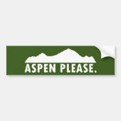 Aspen Please バンパーステッカー (正面)