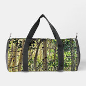 Aspen Tree Forest – Vibrant Yellows & Yellow‑Green ダッフルバッグ (裏面)