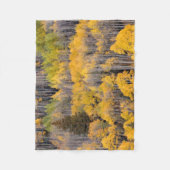 Aspen Trees | White River National Forest フリースブランケット (正面)