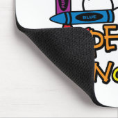 Aspergerのシンドロームのクレヨン マウスパッド (コーナー)