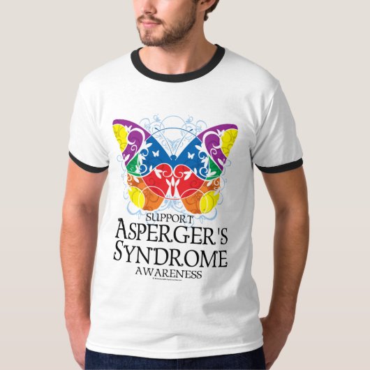 Aspergerのシンドロームの蝶 Tシャツ (正面)