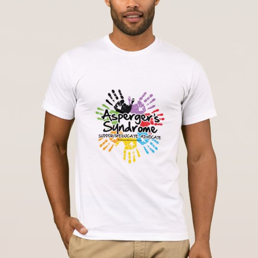 AspergerのシンドロームHandprint Tシャツ (正面)