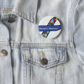 Aspergerの認識度のリボン 缶バッジ (インサイチュ)