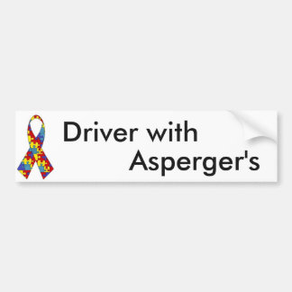Aspergerの運転者 バンパーステッカー