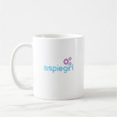 AspergersのAspiegirlの女性 コーヒーマグカップ (左)