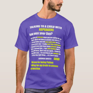 Aspergers自閉症ADHD処理の遅延方法 Tシャツ
