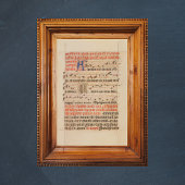 Asperges me Gregoriant Chant中世の原稿 ポスター