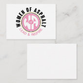 Asphaltノートカードの女性 ノートカード (正面/裏面)