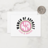 Asphaltノートカードの女性 ノートカード (正面/裏面インサイチュ)