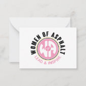 Asphaltノートカードの女性 ノートカード (正面)