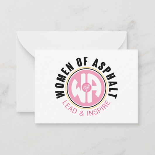 Asphaltノートカードの女性 ノートカード (正面)