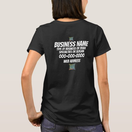 Asphalt Contractor Business Staff Logo Uniform Tシャツ (裏面)