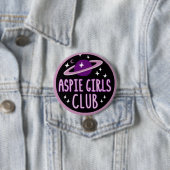 Aspieの女の子クラブ(宇宙のロゴ)ボタン 缶バッジ (インサイチュ)