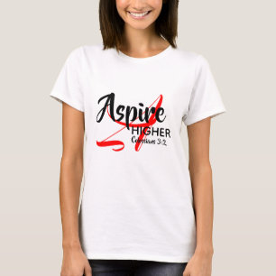 ASPIRE HIGHER インスパイア MONOGRAM CHRISTIAN WHITE Tシャツ
