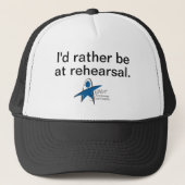 Aspire "I'd rather be at rehearsal" Trucker Hat キャップ (正面)