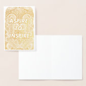 ASPIRE TO -インスパイア文前向き引用文 箔カード (ディスプレー)