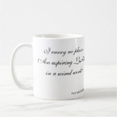 Aspringのラダイトの俳句のマグ コーヒーマグカップ (左)