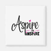 Asre To Insre Sitive Motivational Gift Tee  マグネット (正面)