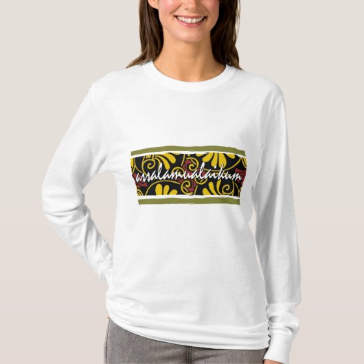 Assalamualaikumのイスラム教の芸術 Tシャツ (正面)