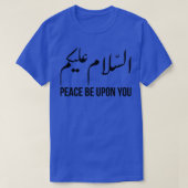 Assalamualaikum Peace Be Upon You Black Tシャツ (デザイン正面)