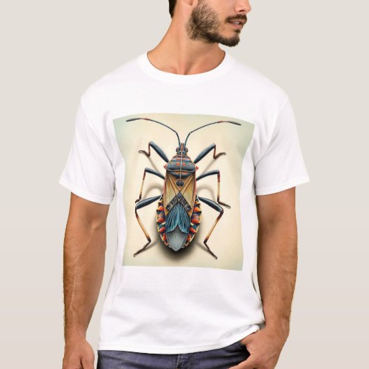 Assassin bug dorsal view 230824IREF228 - Watercolo Tシャツ (正面)