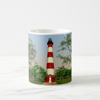 Assateague Lighthouse, Virginia Easterm Shore コーヒーマグカップ