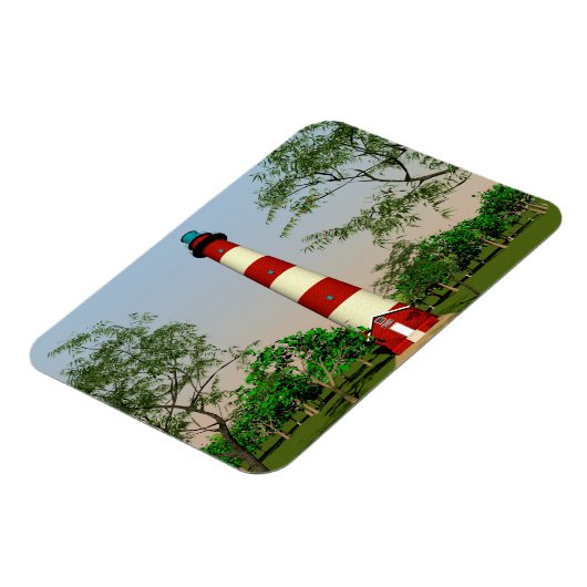 Assateague Lighthouse, Virginia Easterm Shore マグネット (左側)