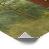 Assateague Lighthouse Watercolor ポスター (角)