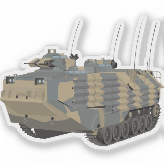 Assault Ambiolious Vehicle (AAV) AAVP7A1 シール (正面)