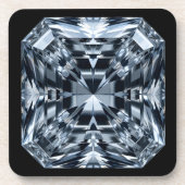 Asscher-Cut Diamond Macro – Hall of Mirrors コースター (正面)
