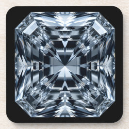 Asscher-Cut Diamond Macro – Hall of Mirrors コースター