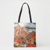Assemblage 03：オレンジ山脈 トートバッグ (正面)