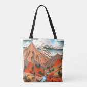 Assemblage 03：オレンジ山脈 トートバッグ (裏面)