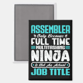 Assembler Job Title Profession Funny Assembling マグネット (正面/裏面)