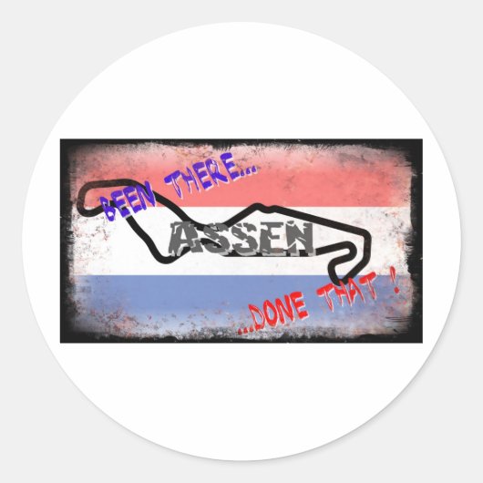 Assen – 行ったことがあるか ラウンドシール (正面)