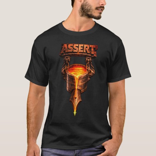 ASSERT - 炎の中から生まれる Tシャツ (正面)