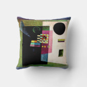 Asserting, abstract painting by Kandinsky, クッション (裏面)