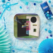 Asserting, abstract painting by Kandinsky, ペーパープレート (パーティー)