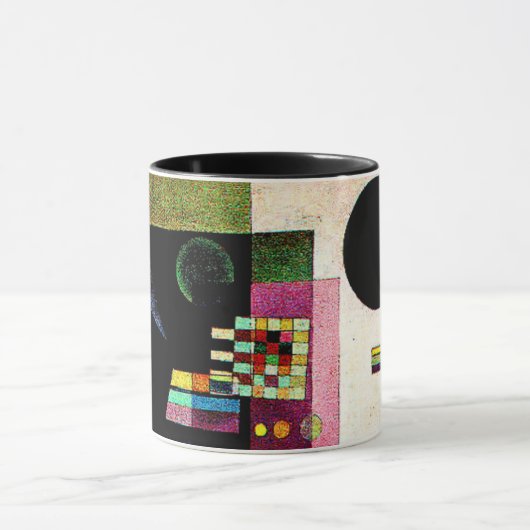 Asserting, abstract painting by Kandinsky, マグカップ (中央)