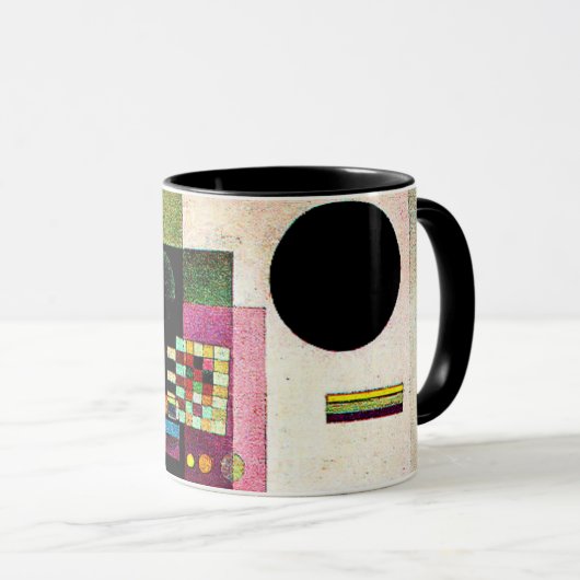 Asserting, abstract painting by Kandinsky, マグカップ (正面右)