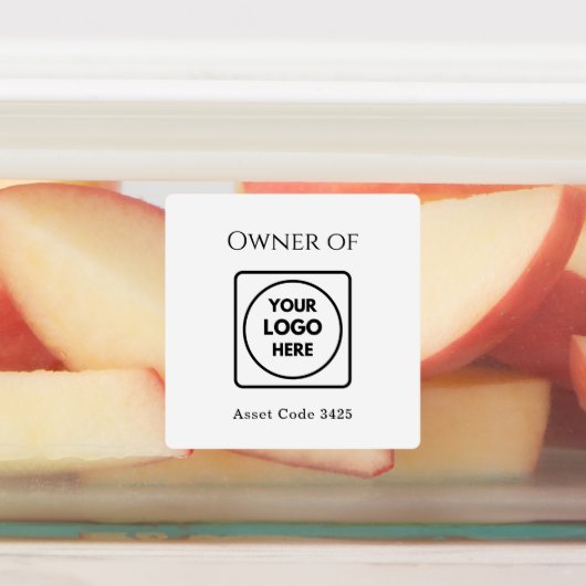 Asset ID Logo | Property of Company Label ラベル (貼付)