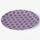 Assiette en carton - Bouquet de Violettes ペーパープレート (アングル)