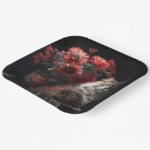 Assiette en carton chat fleur ペーパープレート (傾斜あり)