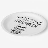 Assiette en carton Happy Halloween ペーパープレート (アングル)