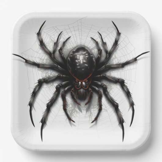 Assiettes en carton  Arachnophobia ペーパープレート (正面)