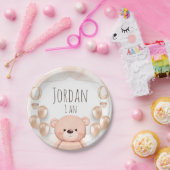 Assiettes En Carton Baby shower Teddy bear ours ペーパープレート (パーティー)