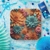 Assiettes en carton Blooming Blossom ペーパープレート (パーティー)